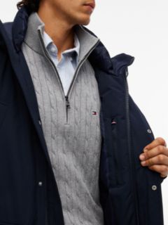Hooded Down Parka — Navy 5