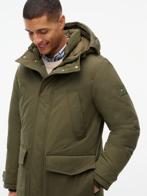 Мужская куртка Tommy Hilfiger Hooded Down Parka, цвет: Зелёный — фото 2