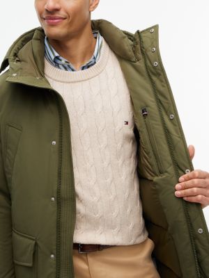 Мужская куртка Tommy Hilfiger Hooded Down Parka, цвет: Зелёный — фото 3