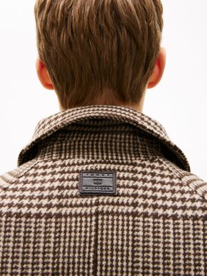 Wool-Blend Check Coat | Tommy Hilfiger