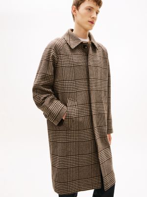 Wool-Blend Check Coat | Tommy Hilfiger