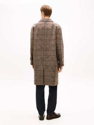 Wool-Blend Check Coat | Tommy Hilfiger USA