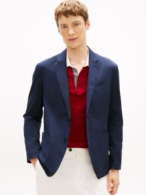 New York Label Regular Fit Blazer, Navy