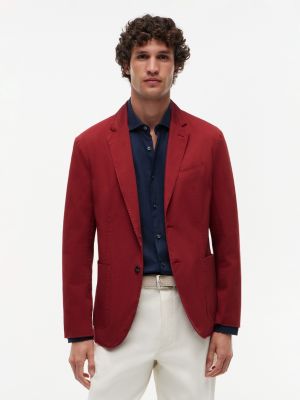 New York Label Regular Fit Blazer, Magma Red