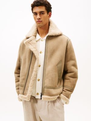 Shearling Jacket, Coastal Taupe