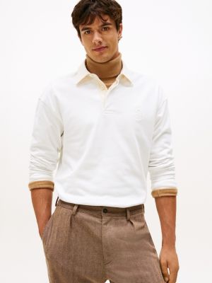 Hilfiger Crest Brushed Rugby, Ecru
