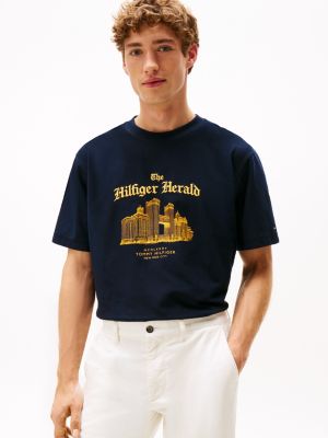 Architecture Graphic T-Shirt, Navy