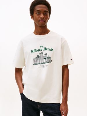 Architecture Graphic T-Shirt, Ivory Petal