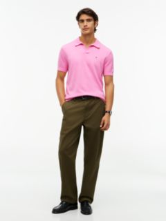 Classic Short-Sleeve Sweater Polo — Blush 2