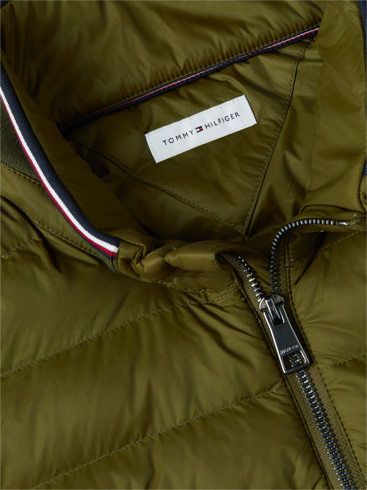 Mixed Media Zip Sweatshirt Puffer — Huntsman Green