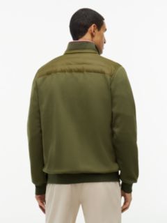 Mixed Media Zip Sweatshirt Puffer — Huntsman Green 5