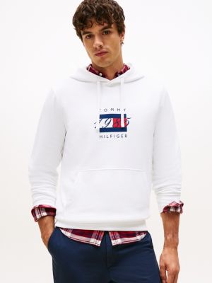 1985 Flag Graphic Hoodie, White