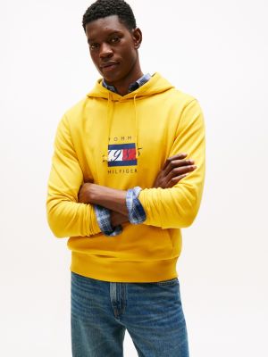 1985 Flag Graphic Hoodie, Countryside Yellow