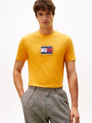 Short-Sleeve 1985 Flag Graphic T-Shirt, Countryside Yellow