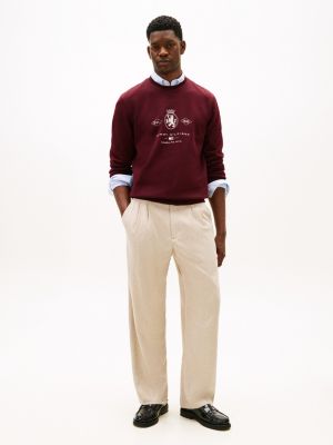Relaxed Wool-Blend Flannel Pant, Coastal Taupe