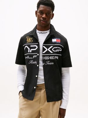 APXGP Collection Satin Racing Shirt, Black