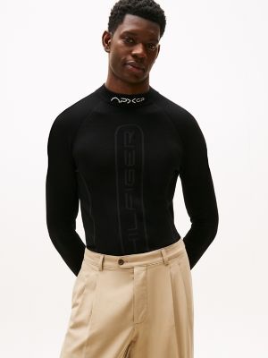 APXGP Collection Mockneck Sweater, Black