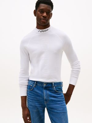APXGP Collection Mockneck Sweater, Optic White