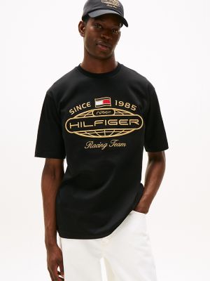 APXGP Collection Globe Graphic T-Shirt, Black