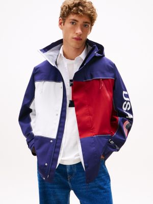 Tommy x US SailGP Team Tech Jacket, Yale Navy / Ecru / Magma Red
