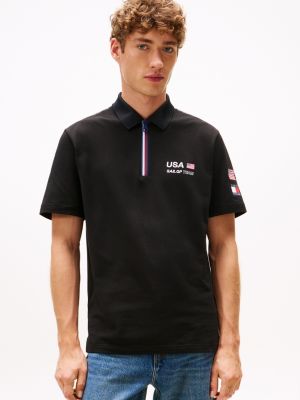 Tommy x US SailGP Team Tech Polo, Black