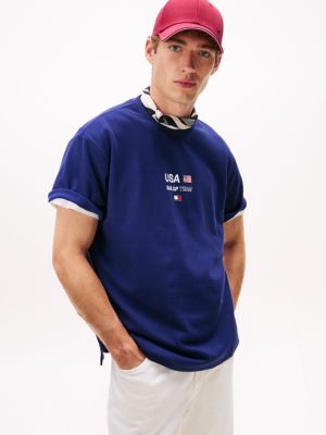 Tommy x US SailGP Team Tech T-Shirt, Yale Navy