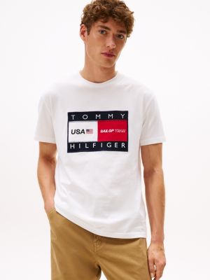 Tommy x US SailGP Team Graphic T-Shirt, Ecru