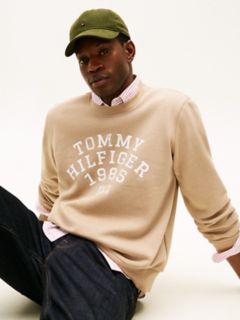Arch Logo Flex Fleece Sweatshirt — Coastal Taupe 3