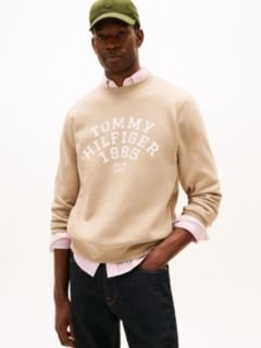 Arch Logo Flex Fleece Sweatshirt — Coastal Taupe 1
