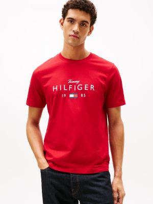 Hilfiger 1985 Graphic T-Shirt, Medium Red