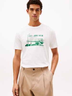 Retro Photo Print Graphic T-Shirt, Ecru