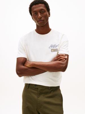 Hilfiger Script Logo T-Shirt, Ivory Petal