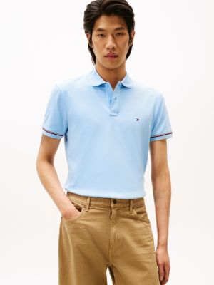 Slim Fit Smooth Cotton Interlock Polo, Well Water