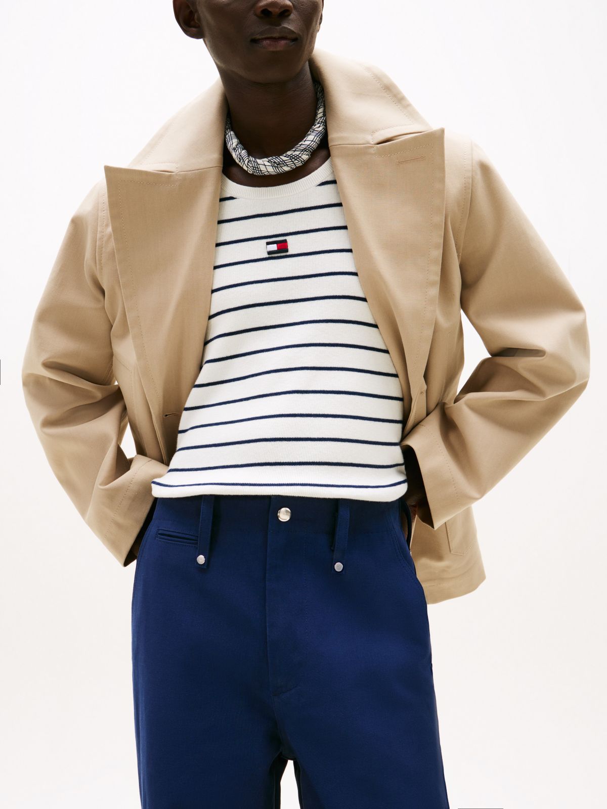 Navy and Black Tonal Chino — Light Navy/Black Tonal