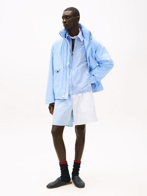 Regular Fit Mix Stripe Poplin Short