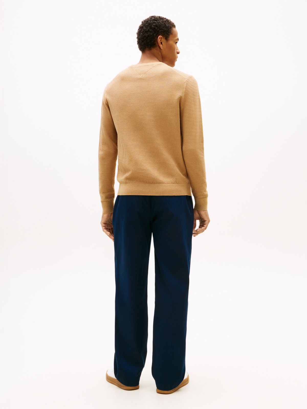 Textured Crewneck Sweater — Safari Canvas