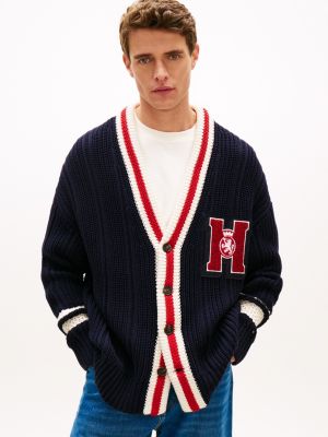 Varsity Letterman Cardigan, Navy