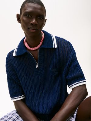 トップス Archive zip up polo Archive zip up polo