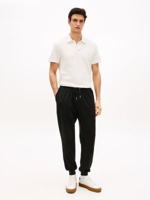 Embroidered Tonal Logo Terry Sweatpant, Black