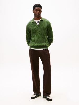 Pleated Intechno Knit Sweatpant, Chocolate