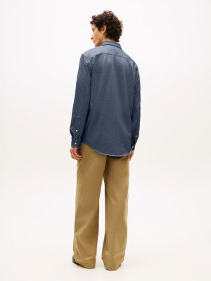Мужские рубашки Tommy Hilfiger TH Performance Oxford Shirt — фото 4