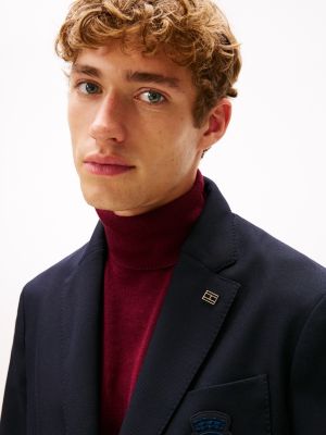 Мужские пиджаки Tommy Hilfiger Crest Logo Wool Club Blazer — фото 2