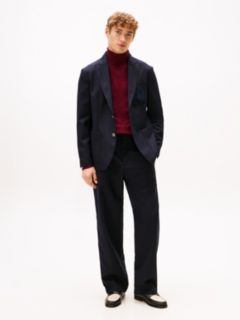 Crest Logo Wool Club Blazer — Navy 3