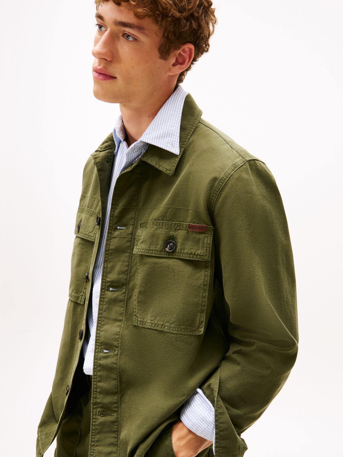 Garment-Dyed Utility Shirt Jacket — Arctic Spruce