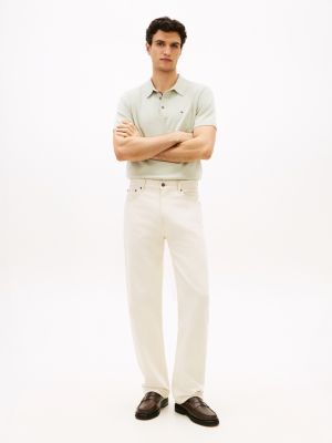 Garment-Dyed Relaxed Jean, Ecru