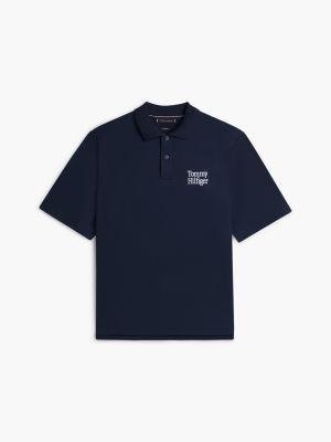 Oversized Fit Logo Interlock Polo | Tommy Hilfiger USA