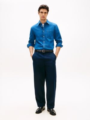 Relaxed Twill Pant, Dark Navy