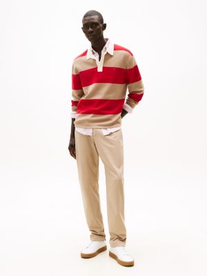 Garment-Dyed Relaxed Tapered Knit Pant, Coastal Taupe