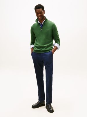 Tommy Hilfiger Men's Garment-Dyed Relaxed Tapered Knit Pant - Navy - 31W x 32L