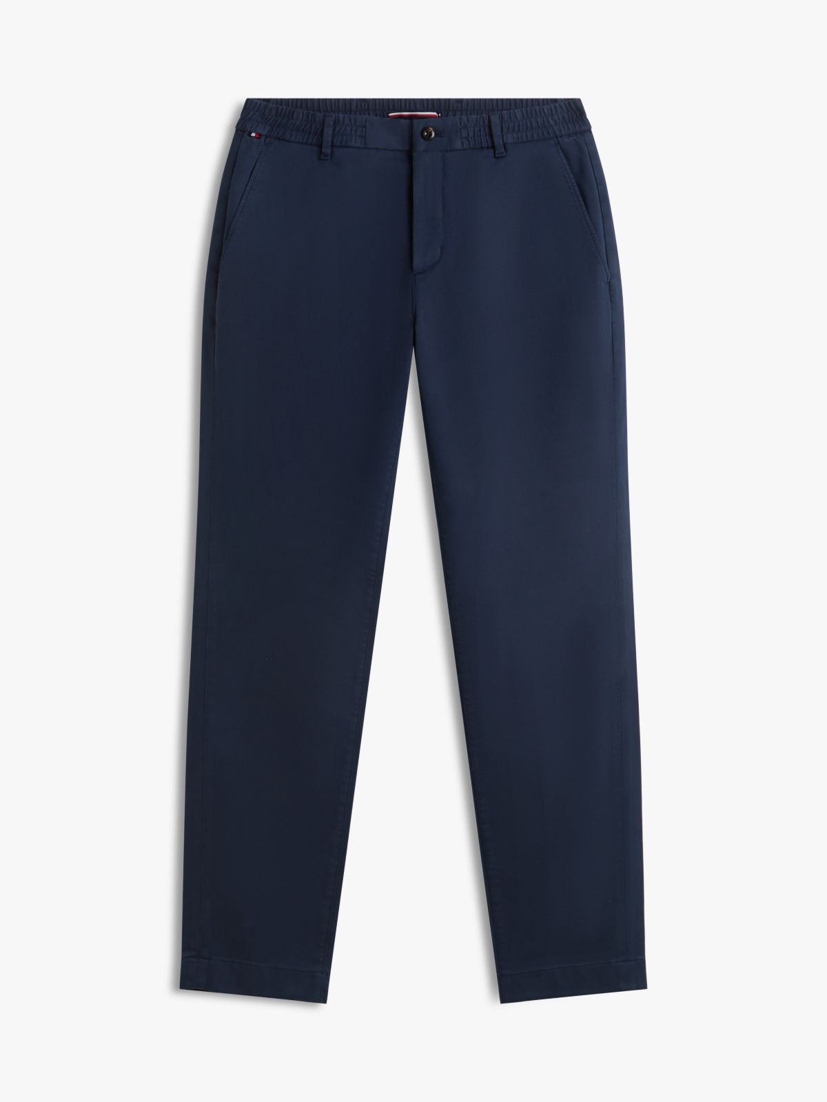 Garment-Dyed Relaxed Tapered Knit Pant — Navy